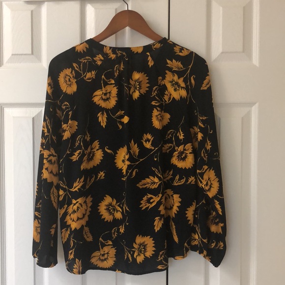 J.Crew Factory Long-sleeve button-up raglan top - Picture 3 of 4